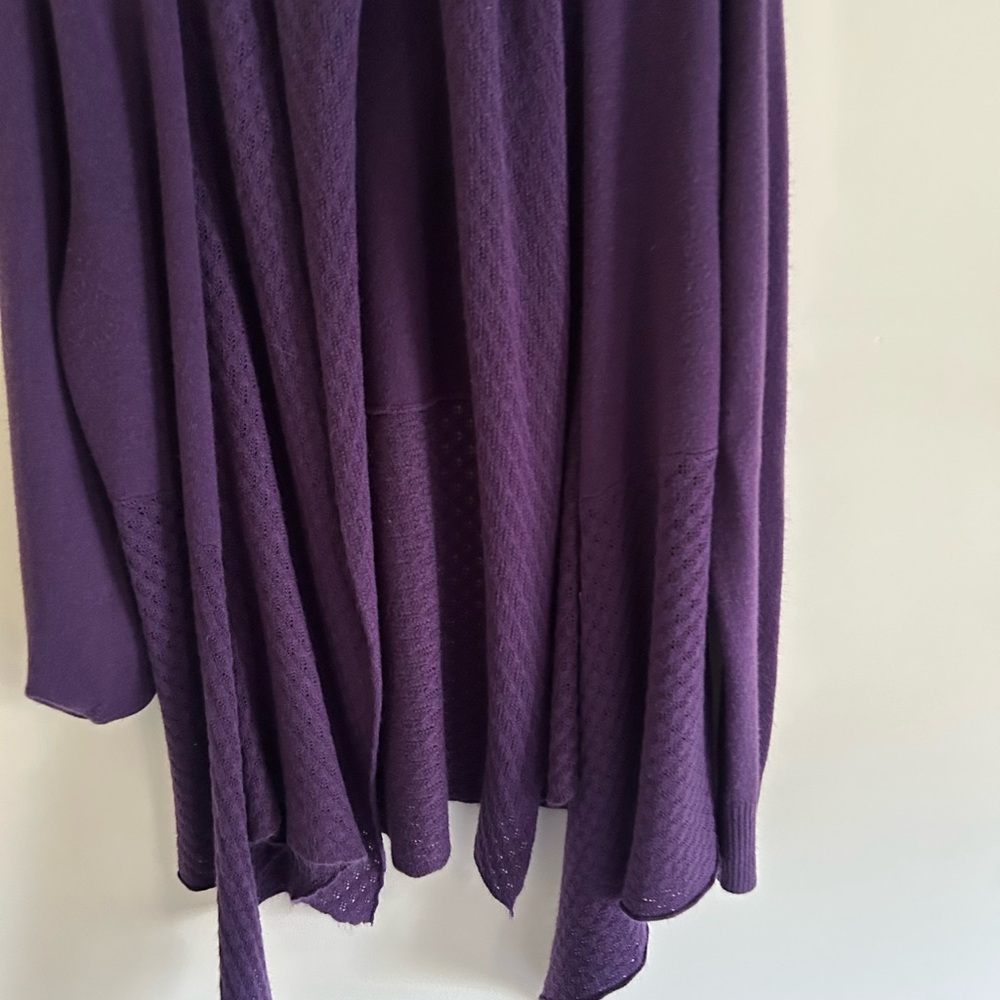 “Carolyn Taylor” purple cardigan sweater Large - Picture 3 of 5